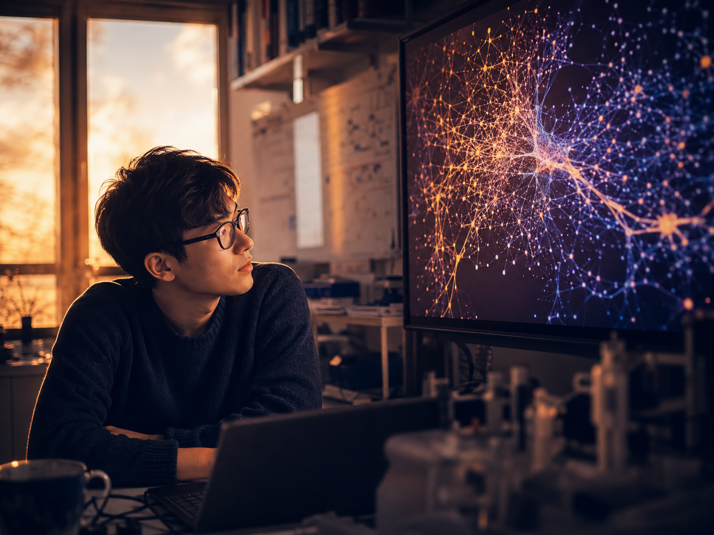 Representação visual de inteligência artificial aplicada à análise de dados